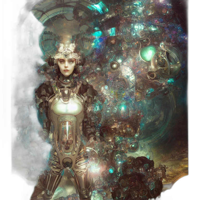robot, staff, dress, jewelry transparent PNG cut-out