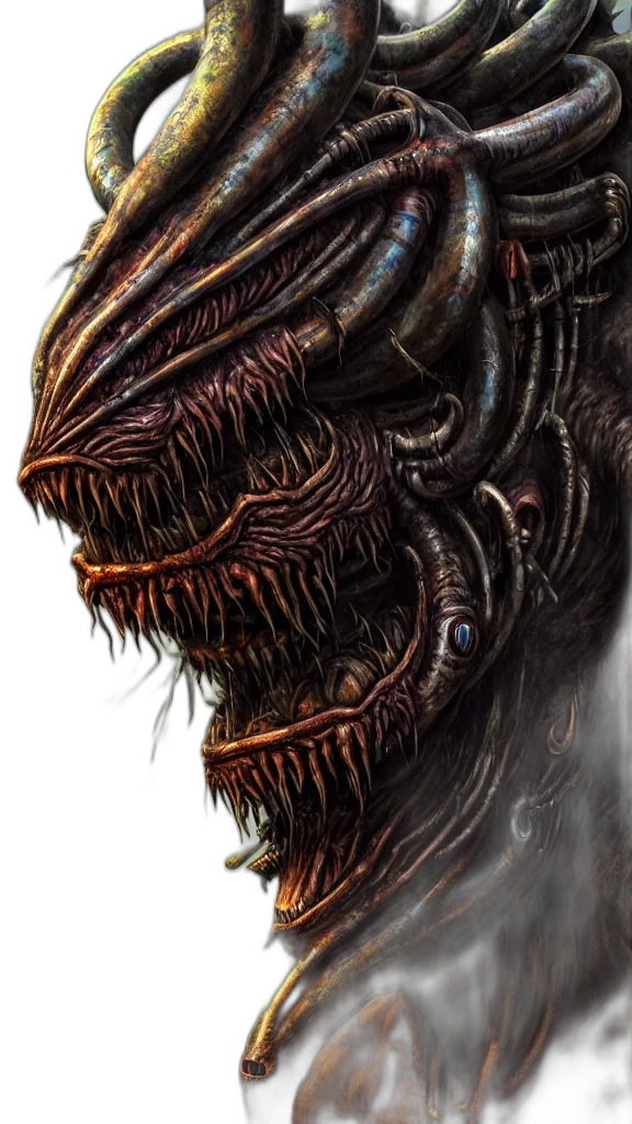 creature, mask, dragon, face transparent PNG cut-out