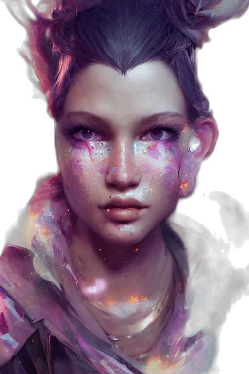 face, mask, creature, jewelry, fantasy art, concept art, cyberpunk, photorealistic transparent PNG cut-out