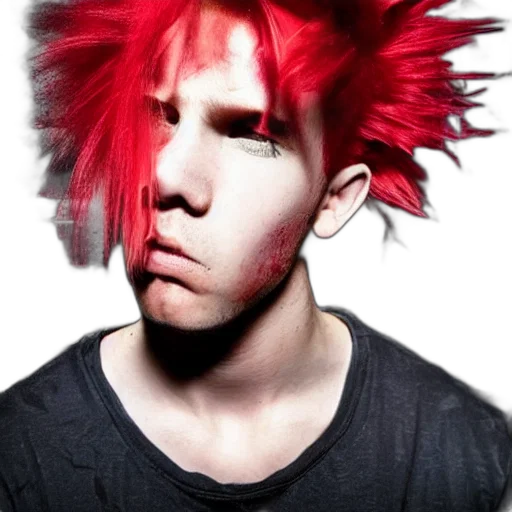 hair, creature, face, mask, photorealistic, cyberpunk, cartoon, anime transparent PNG cut-out