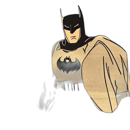 comic book art, concept art, cartoon, fantasy art, ukiyo, style, batman transparent PNG cut-out