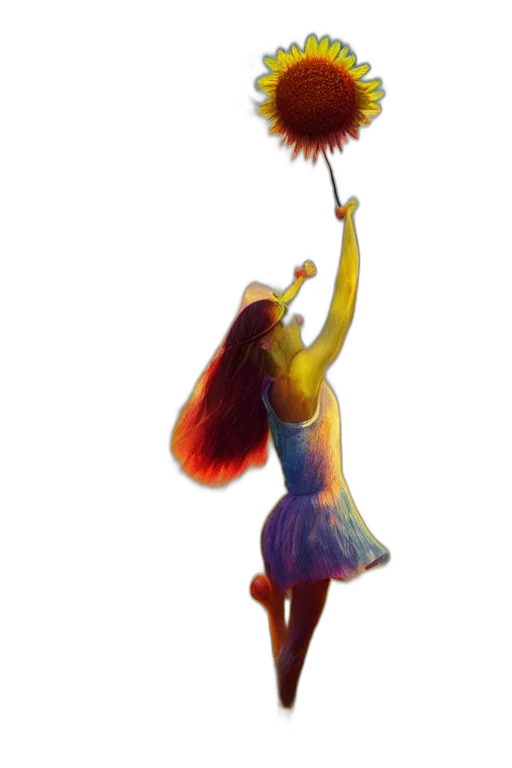 staff, dress, hair, umbrella transparent PNG cut-out