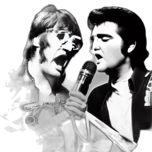 photorealistic, cartoon, john, lennon transparent PNG cut-out