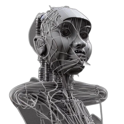 robot, face, mask, jewelry transparent PNG cut-out
