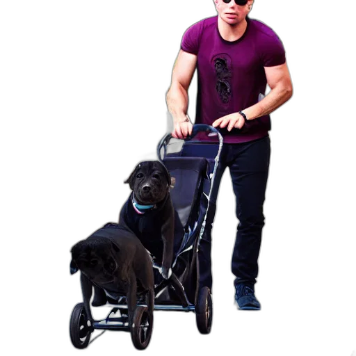 animal, staff, photorealistic, concept art, 3d render, pixel art, pitbull, standing transparent PNG cut-out