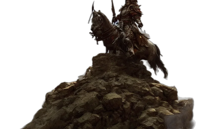 dragon, sword, staff, concept art transparent PNG cut-out