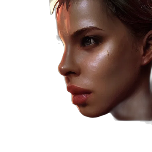 face, mask, robot, creature, photorealistic, concept art, oil painting, 3d render transparent PNG cut-out