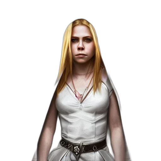 staff, dress, sword, face transparent PNG cut-out