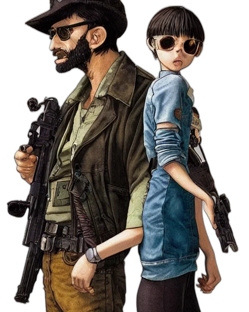 weapon, jacket, concept art, comic book art transparent PNG cut-out