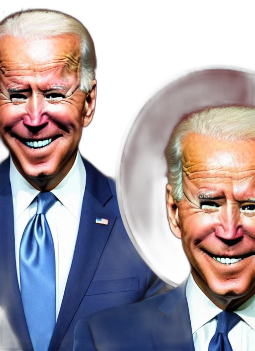 mask, face, joe, biden, puppet transparent PNG cut-out