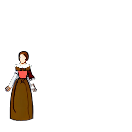 dress, staff, jewelry, pixel art transparent PNG cut-out