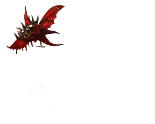 dragon, weapon, creature, staff transparent PNG cut-out