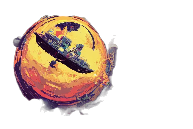 concept art, pixel art, watercolor, comic book art, outer space, highly, detailed, vibrant transparent PNG cut-out