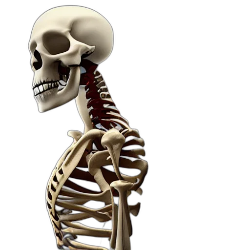 jewelry, robot, face, animal, 3d render, concept art, skeleton, hips transparent PNG cut-out