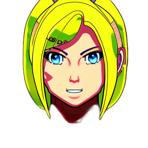 face, staff, cartoon, pixel art transparent PNG cut-out
