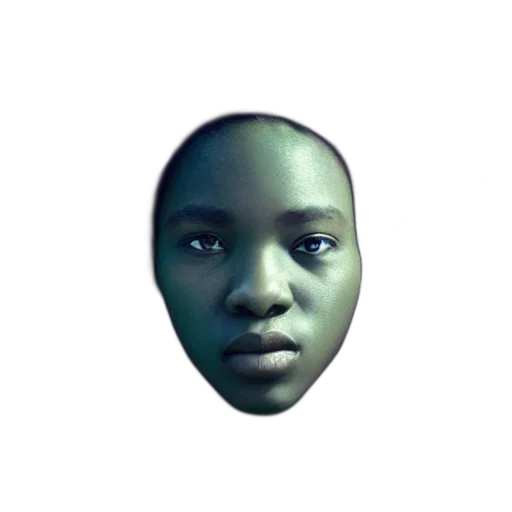 face, mask, robot, creature, 3d render, photorealistic, concept art, pixel art transparent PNG cut-out