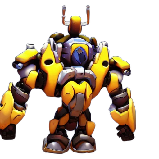 robot, weapon, concept art, 3d render transparent PNG cut-out