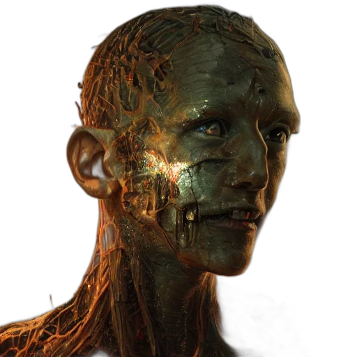 face, robot, mask, creature transparent PNG cut-out