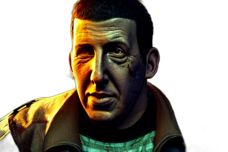 face, jacket, mask, staff transparent PNG cut-out