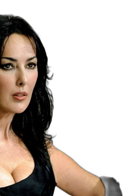 photorealistic, monica, bellucci, president transparent PNG cut-out