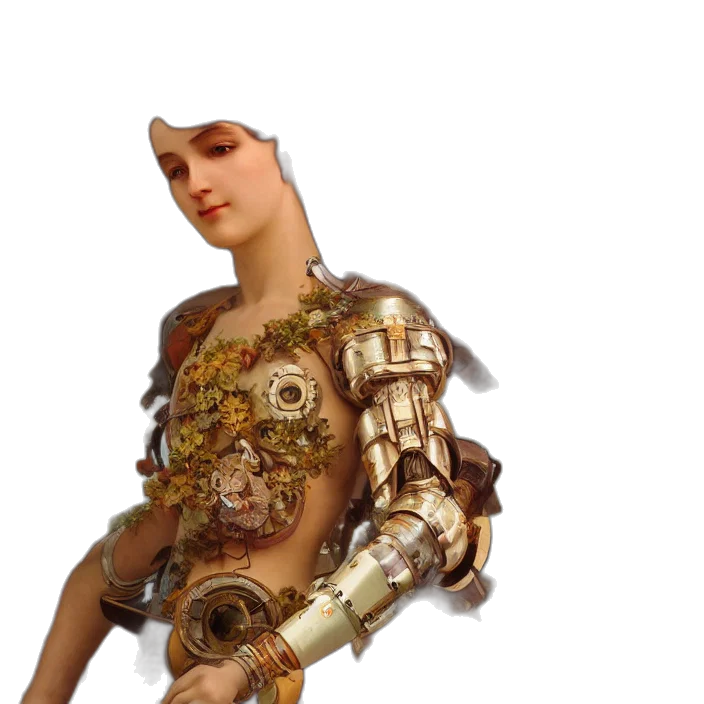 robot, weapon, jewelry, staff transparent PNG cut-out