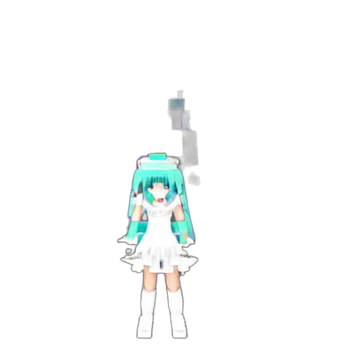weapon, staff, sword, robot, pixel art, 3d render, anime, vaporwave transparent PNG cut-out