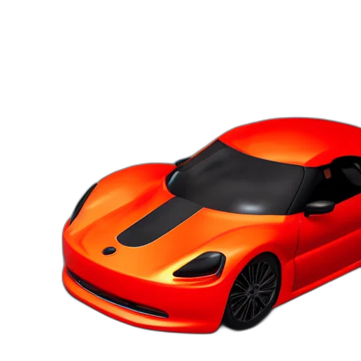 car, weapon, 3d render, photorealistic transparent PNG cut-out