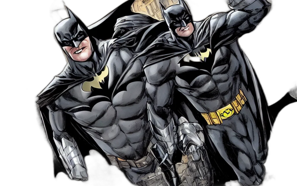 comic book art, concept art, batman, charcter, cod, warzone transparent PNG cut-out