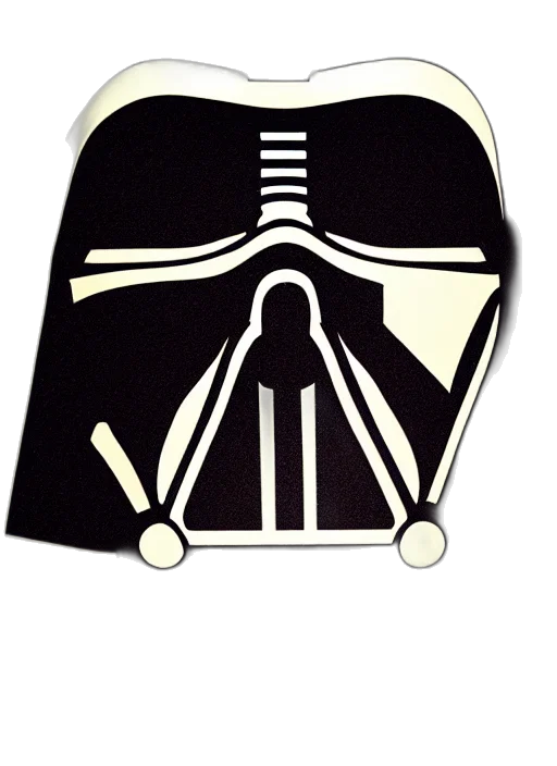 jacket, mask, crown, concept art, monochrome, darth, vader, face transparent PNG cut-out