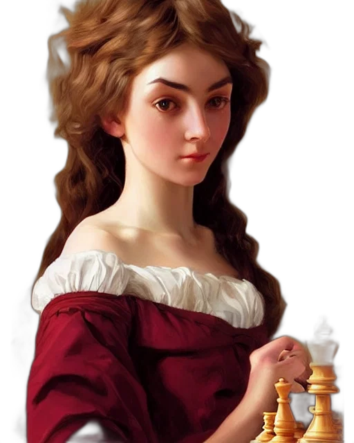 jewelry, crown, dress, face, oil painting, photorealistic, fantasy art, concept art transparent PNG cut-out