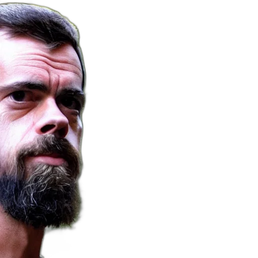 face, photorealistic, jack, dorsey transparent PNG cut-out
