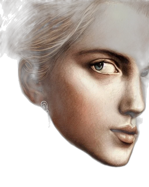 face, mask, crown, jewelry, photorealistic, fantasy art, concept art, 3d render transparent PNG cut-out