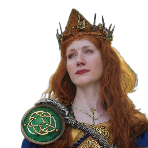 crown, sword, staff, dragon, fantasy art, photorealistic, portrait, happy transparent PNG cut-out