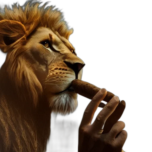 animal, crown, photorealistic, concept art transparent PNG cut-out