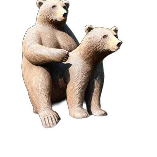 animal, 3d render, concept art, pixel art transparent PNG cut-out