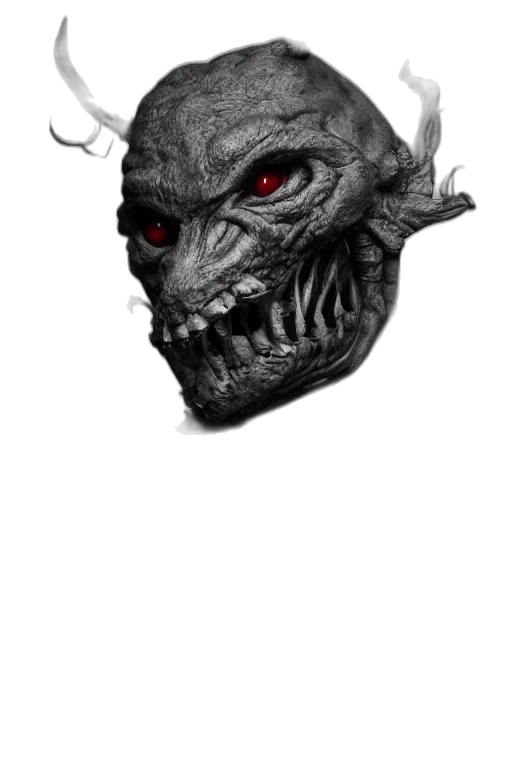 mask, face, creature, dragon transparent PNG cut-out
