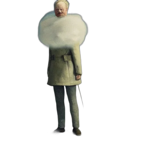 jacket, staff, umbrella, weapon transparent PNG cut-out