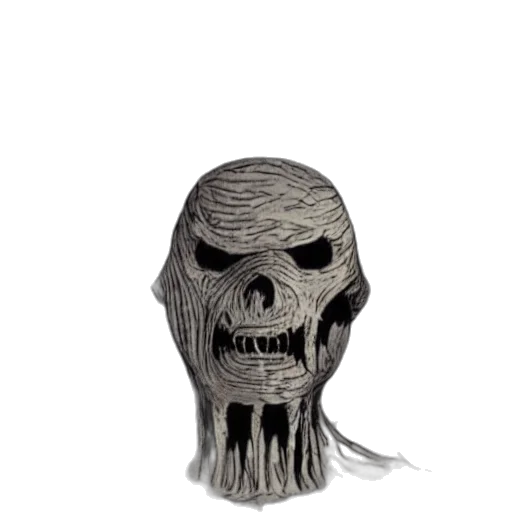 mask, creature, face, staff, concept art, 3d render, comic book art, fantasy art transparent PNG cut-out