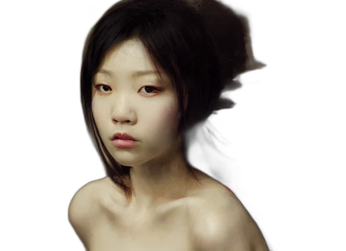 face, mask, hair, creature transparent PNG cut-out