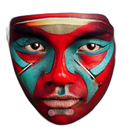 mask, face, jewelry, photorealistic transparent PNG cut-out