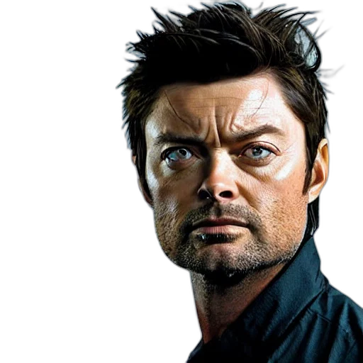 face, photorealistic, comic book art, concept art, karl, urban, wolverine transparent PNG cut-out
