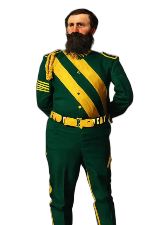 jacket, staff, hat, dress transparent PNG cut-out