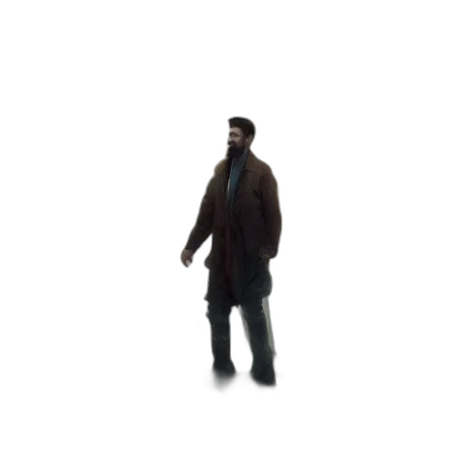 jacket, staff, creature, animal transparent PNG cut-out