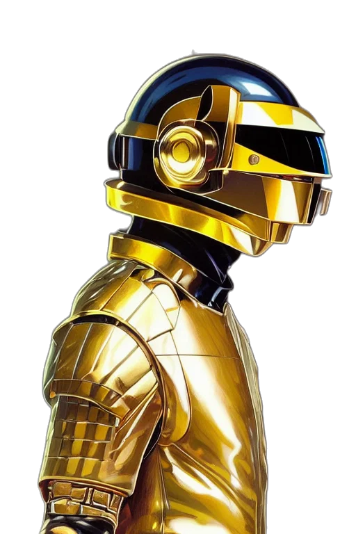 robot, mask, concept art, 3d render transparent PNG cut-out