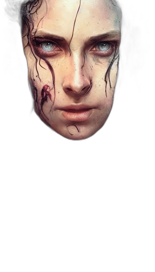mask, face, hair, creature transparent PNG cut-out
