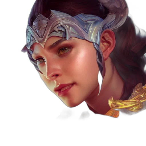face, crown, jewelry, mask, fantasy art, concept art, photorealistic, oil painting transparent PNG cut-out