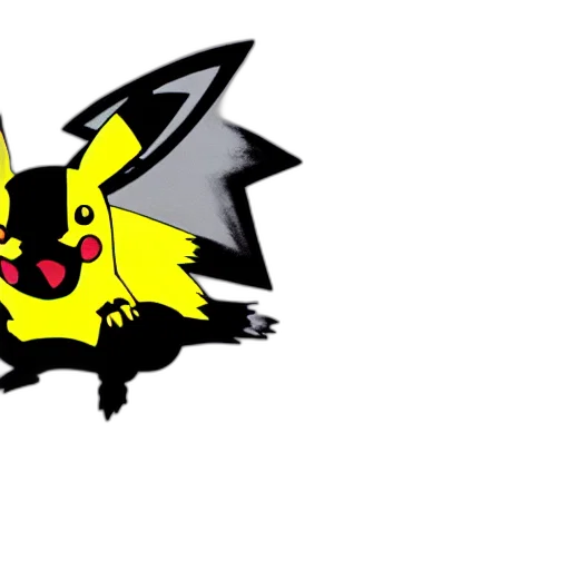 animal, creature, dragon, pixel art, concept art, 3d render, anime, pikachu transparent PNG cut-out