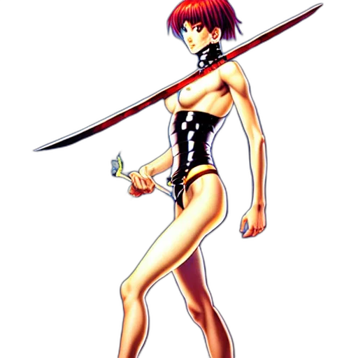 sword, weapon, staff, robot transparent PNG cut-out