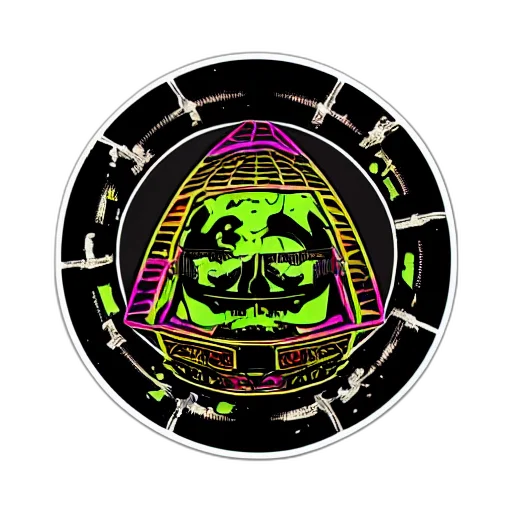 mask, jacket, cyberpunk, vaporwave transparent PNG cut-out