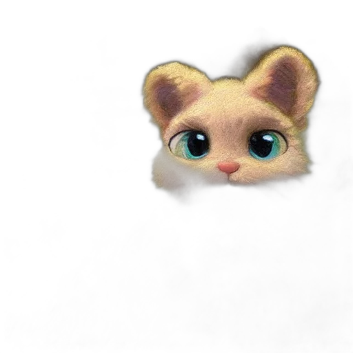 animal, staff, creature, face, 3d render, photorealistic, watercolor, concept art transparent PNG cut-out